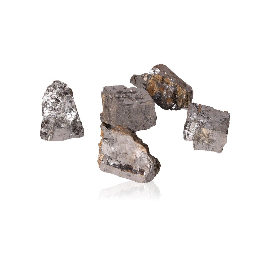 Galena druze stones for spiritual and esoteric practices with grounding properties, shown on a white background.